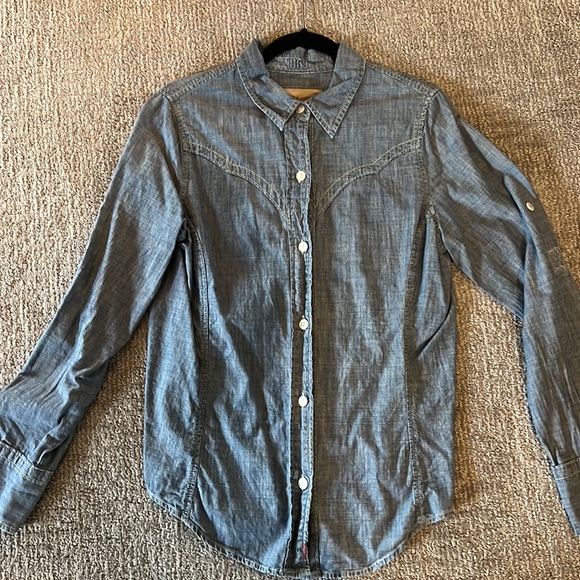 1969 gap jeans Jean shirt button down - Picture 4 of 5